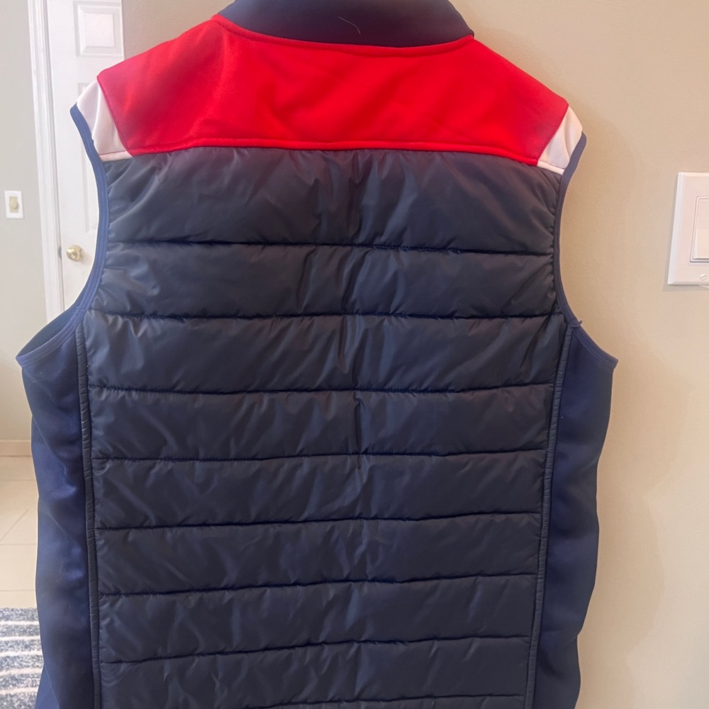 Kappa Black Puffer Vest with White Logo - Picture 2 of 3